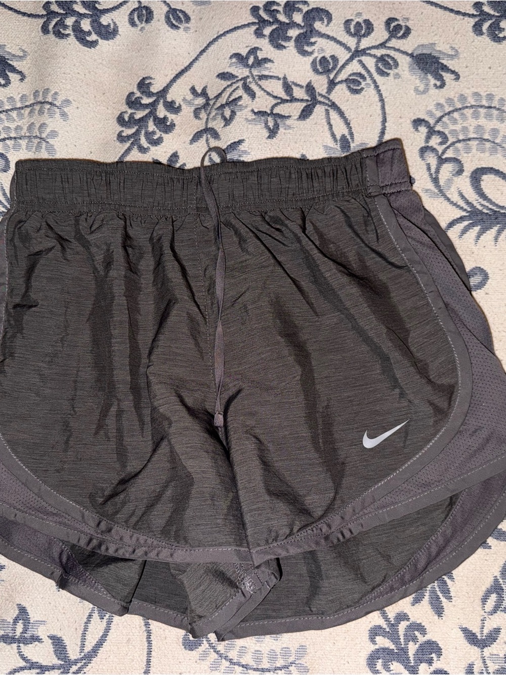 Nike Black Athletic Running Shorts with Reflective Swoosh